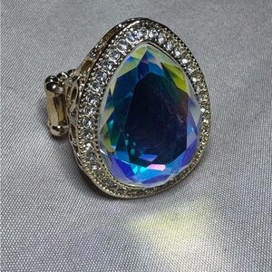 Paparazzi Gold and Iridescent Teardrop Ring